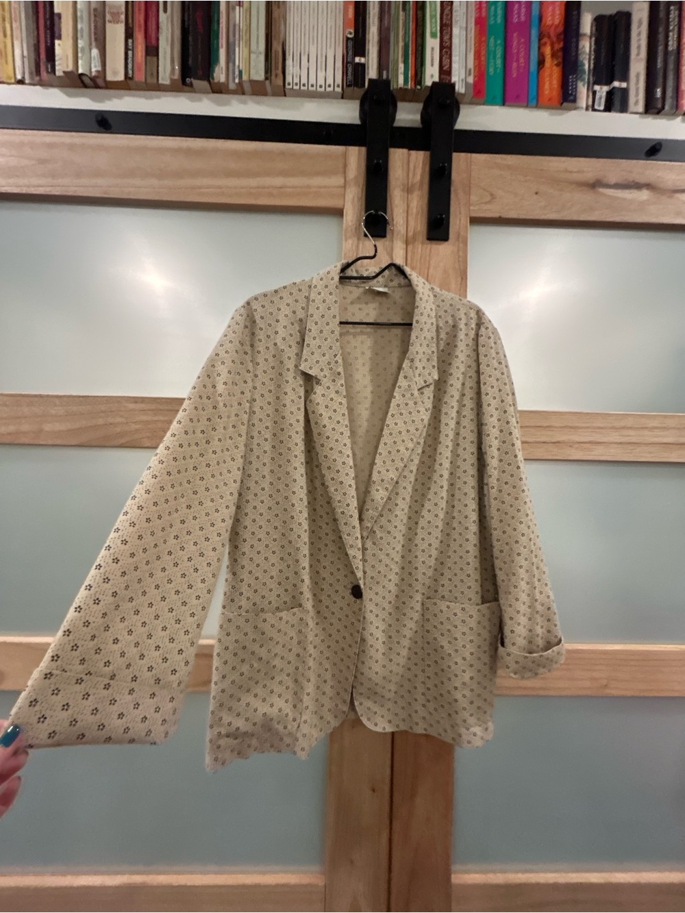 vintage blazer flower print